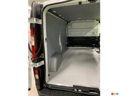 Nissan NV, after installation